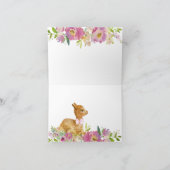 ラマの赤ちゃんシャワー サンキューカード (内部)