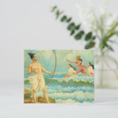 ラマはラジャラヴィ・ヴァルマによって海を征服する ポストカード (スタンド正面)