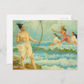 ラマはラジャラヴィ・ヴァルマによって海を征服する ポストカード (正面/裏面)
