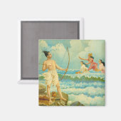 ラマはラジャラヴィ・ヴァルマによって海を征服する マグネット (正面/裏面)