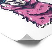 ラマはロックと言う |予測できなサングラスでポーズ ポスター (角)