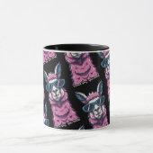 ラマはロックと言う |予測できなサングラスでポーズ マグカップ (中央)