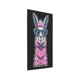 ラマはロックと言う |予測できなサングラスでポーズ メタルプリント