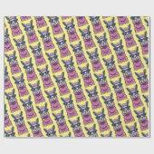 ラマはロックと言う |予測できなサングラスでポーズ ラッピングペーパー (フラット)