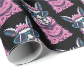 ラマはロックと言う |予測できなサングラスでポーズ ラッピングペーパー (ロールコーナー)