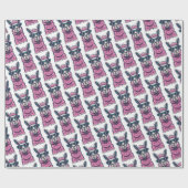 ラマはロックと言う |予測できなサングラスでポーズ ラッピングペーパー (フラット)