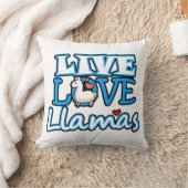 、ラマは住んでいましたり、愛します クッション (ブランケット)