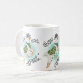 ラマは噛んで繰り返す コーヒーマグカップ (正面左)