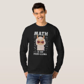 ラマは数学の問題ではない 面白いラマ 数学教師 アルパカ Tシャツ (正面フル)