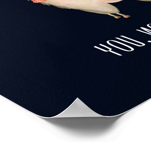 ラマは私を幸せにし、それほど多くのおもしろいことわざ ポスター (角)