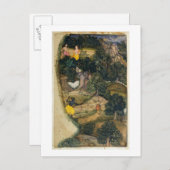 ラマは「ラマヤナ」から黄金の鹿を追いかける。 ポストカード (正面/裏面)