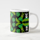 ラマをテーマにしたプリント ジャンボコーヒーマグカップ (右)