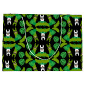 ラマをテーマにしたプリント ラージペーパーバッグ (裏面)