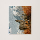 ラマを後を追って下さい ジグソーパズル (縦)