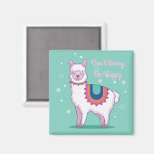 ラマを心配するな マグネット (正面/裏面)