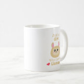 ラマを愛する女の子 コーヒーマグカップ (正面右)