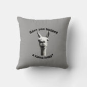 ラマを抱き締めました クッション (裏面)