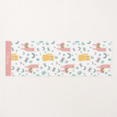 ラマアラパカアニマルボホネームカウト ヨガマット (正面(横))