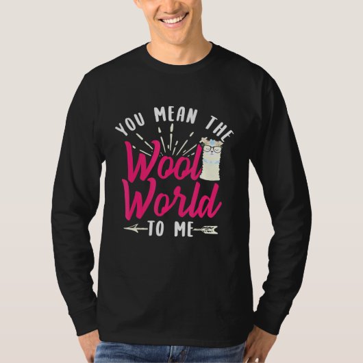 ラマアルパカウールワールドデザイン Tシャツ (正面)