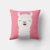 ラマアルパカ顔 クッション (裏面)