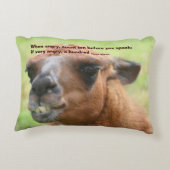 ラマアンガー引用文感動的  アクセントクッション (裏面)