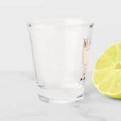 ラマイラストレーション ショットグラス (左)