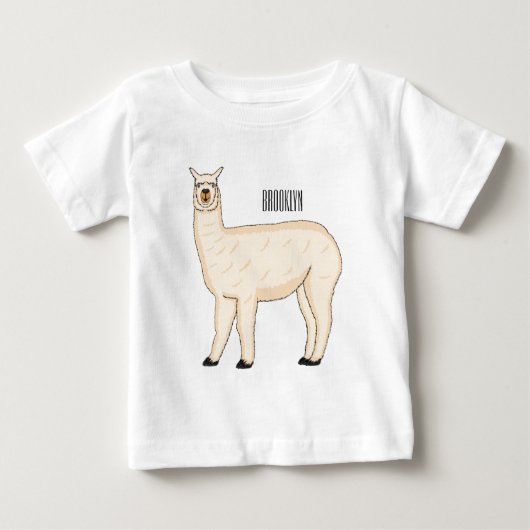 ラマイラストレーション ベビーTシャツ (正面)
