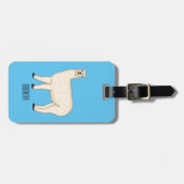 ラマイラストレーション ラゲッジタグ (正面横)