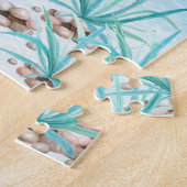 ラマイラストレーション- Llaming パーソナライズされた Kids ジグソーパズル (側面)