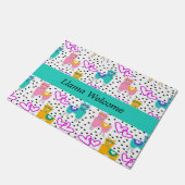 ラマウェルカムフォーマット ドアマット (アングル)