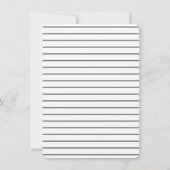 ラマエレガントガールベビーシャワー素朴 招待状 (裏面)