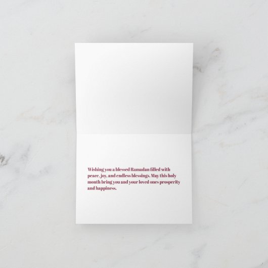 ラマエレガントダンカレムカスタム カード (内部)