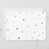 ラマカクタスチャイルドファーストバースデー招待状 招待状 (裏面)