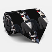 ラマカスタムスーツ上品な黒サングラスおもしろいn ネクタイ (ロール)