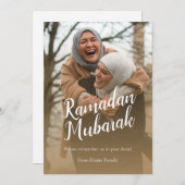 ラマカスタムダンムバラクEid Mubarak写真 シーズンカード (正面/裏面)
