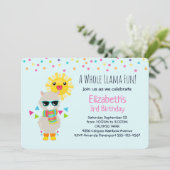 ラマカッコいいと笑顔かわいいサン誕生日 招待状 (スタンド正面)