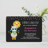 ラマカッコいいと笑顔かわいいサン誕生日 招待状 (スタンド正面)