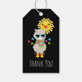 ラマカッコいいと笑顔のかわいいサンサンサンサンサンサンサンサンサンサンサンサンサンサンサンサンサンサ ギフトタグ (正面)