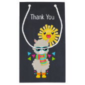 ラマカッコいいと笑顔のかわいいサンサンサンサンサンサンサンサンサンサンサンサンサンサンサンサンサンサ スモールペーパーバッグ (裏面)