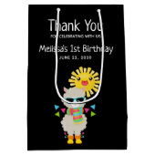 ラマカッコいいと笑顔のかわいいサンサンサンサンサンサンサンサンサンサンサンサンサンサンサンサンサンサ ミディアムペーパーバッグ (裏面)