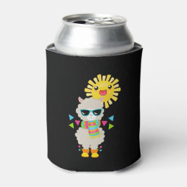 ラマカッコいいと笑顔のかわいいサン 缶クーラー