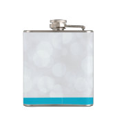 ラマカッコいいオンシルバー《写真》ぼけ味&アイスブルークリスマス フラスク (裏面)