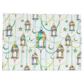 ラマカラフルダン記号パターン2 ラージペーパーバッグ (裏面)