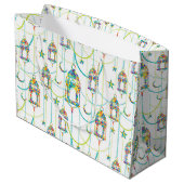 ラマカラフルダン記号パターン2 ラージペーパーバッグ (裏面アングル)