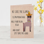 ラマカードのように カード (黄色い花)