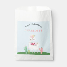 ラマガーリーフローラサボテン誕生日パーティー フェイバーバッグ