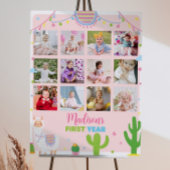 ラマガール1stバースデーマイルストーンサイン ポスター