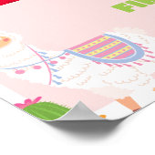 ラマガール1stバースデーマイルストーンサイン ポスター (角)