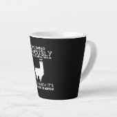 ラマギフト|人々は真剣に取り組むべき カフェラテマグ (右アングル)