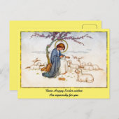 ラマクラシックスの復活祭の願いを持つ宗教的イエス シーズンポストカード (正面/裏面)